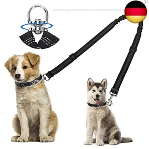 Kelivi Doppelte Hundeleine,kein Verheddern, 360 ° drehbar,Splitter Doppelleine
