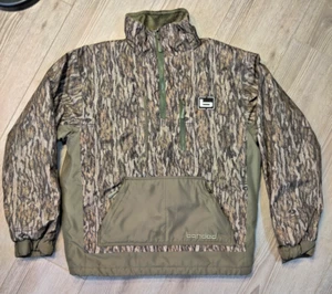 Banded Mossy Oak Jacket Sz Men Medium Stretchapeake Insulated 1/4 Zip Pullover - Picture 1 of 21