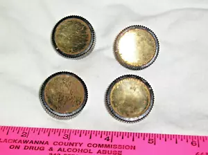 4 Black Tube Audio Equipment Knobs for 1/4 inch half shaft - Picture 1 of 6