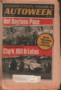 Autoweek March 9 1968 Cale Yarborough Andy Granatelli w/ML 032619DBE - Imagen 1 de 1