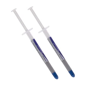 2x Silberspritze Kühlkörper Compound Silikon Leitfähigkeit Wärmeleitpaste | FPC - Bild 1 von 9