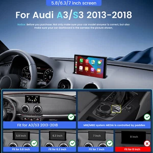 Wireless CarPlay Android Modulo Auto Ricevitore Box for Audi A3 S3 2013-2018 MIB - Foto 1 di 10