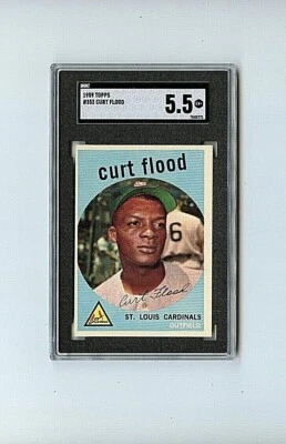 1959 Topps Curt Flood St. Louis Cardinals No353 🚀😳💥 оценка SGC 5,5 - Изображение 1 из 2