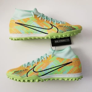 NEW Mens 8.5 Nike Zoom Mercurial Superfly 9 Academy Turf Soccer Shoes DJ5629-343 - Picture 1 of 7