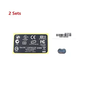 2 Sets Back Sticker Label For The Microsoft Xbox 360 Wired Controller - Picture 1 of 2