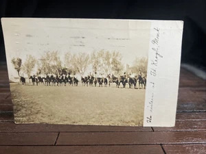 Postal de colección 1914 Horse Riders at Fort Keogh Army RPPC millas ciudad MT Montana - Imagen 1 de 12
