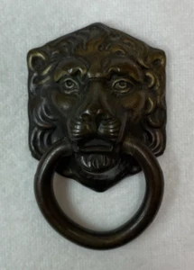 ANTIQUE LION HEAD CABINET DRESSER DRAWER PULL - Picture 1 of 7