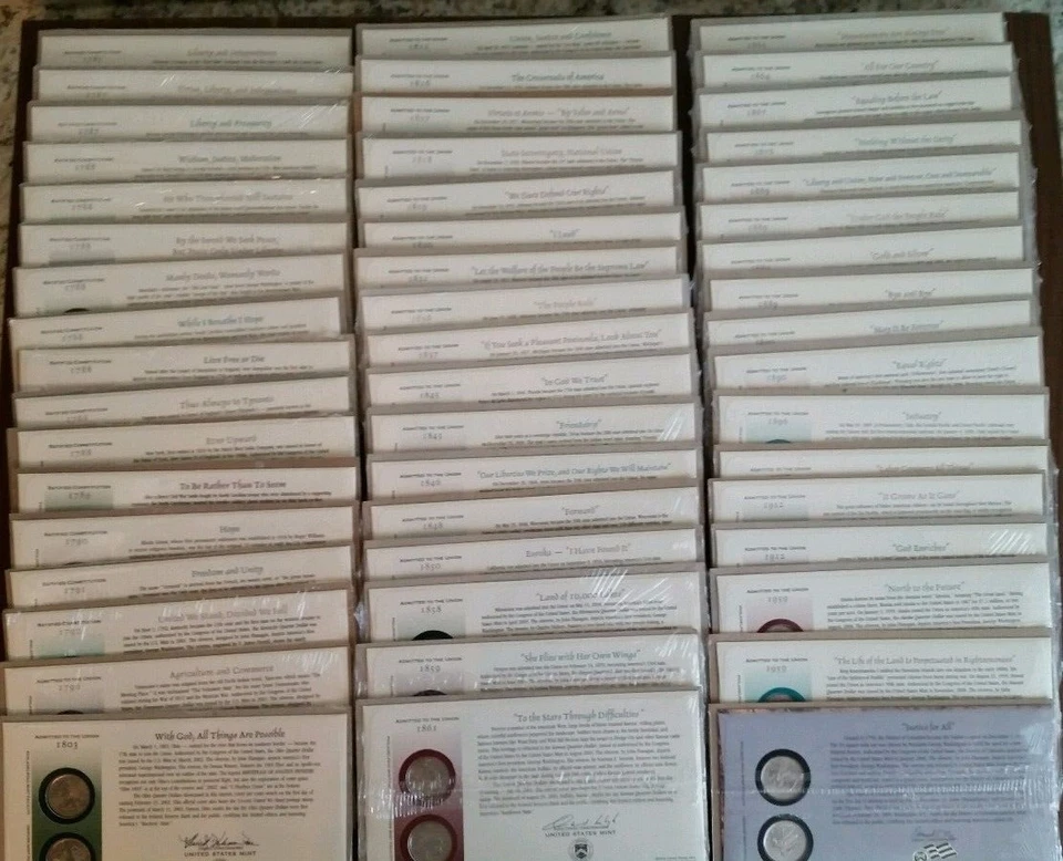 FIRST DAY COIN COVERS-ALL 50 STATES AND DC-  - Image 1 of 1