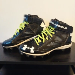 Botines de fútbol Under Armour UA Crusher zapatos 1249793-001 para hombre talla 8 negro blanco - Imagen 1 de 19