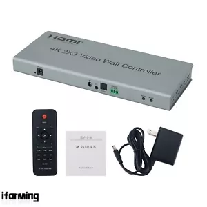 4K 2x3 Video Wall Controller+1 HDMI Input 6 Outputs Audio Output for TV Store IF - Picture 1 of 6