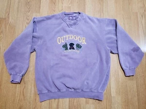 VTG Danaggers Sweater Outdoor Adventure Black Labrador Size XL Pre-owned *READ* - Picture 1 of 10