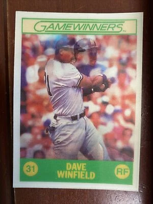 1988 Sportflics Gamewinners #7 Dave Winfield HOF New York Yankees - Image 1 of 4