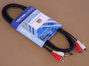 CONTROL CABLES 2 Phono Plugs to 2 Phono Plugs 3m *NEW* - Picture 1 of 1