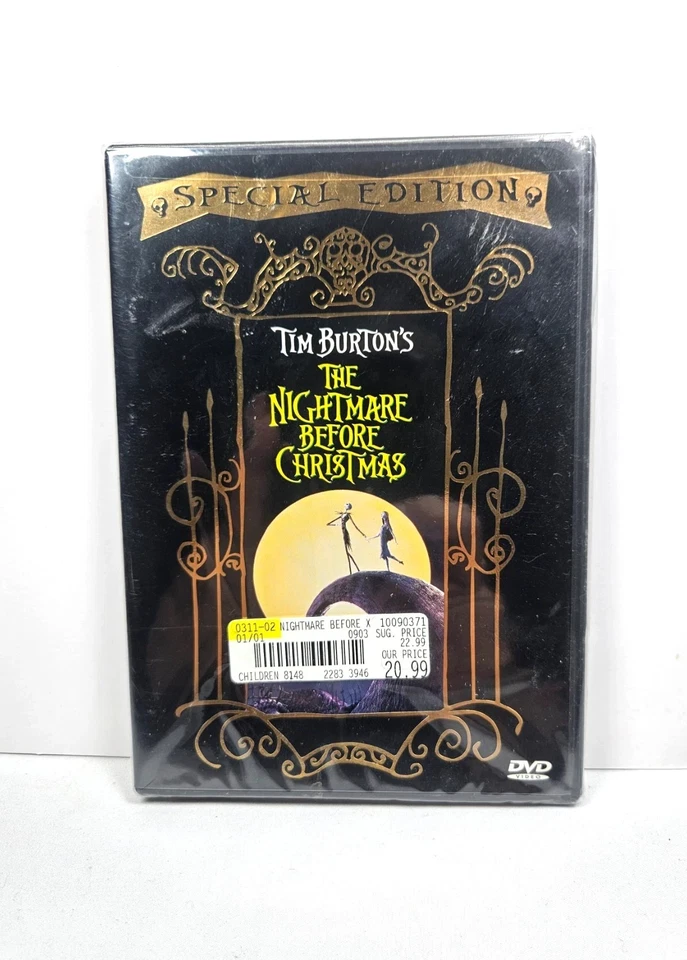 2000 Nightmare Before Christmas Special Edition DVD Disney New Sealed - Image 1 of 1