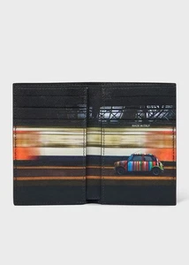 Cartera compacta de cuero Saffiano Paul Smith Mini Cooper nueva con etiquetas $250. - Imagen 1 de 6