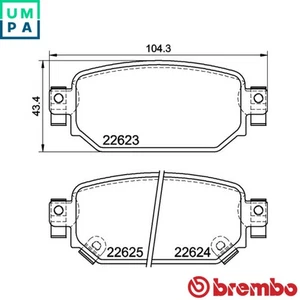 BRAKE PAD SET DISC BRAKE P 49 063 FOR MAZDA CX-3 PE-VPS/PEXB/PEXT/PEX3 2.0L 4cyl - Picture 1 of 9