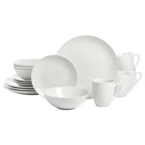 Ten Strawberry Street Simply White Coupè Set di stoviglie in ceramica 16 pezzi - Foto 1 di 12