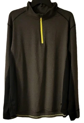 Fila Shirt Men's 2XL Black/Gray Tagless Long sleeves Polyester/Spandex Stretch  - Image 1 of 4