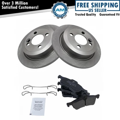 Kit de pastillas de freno trasero y rotor para Mini Cooper 2007-2008 Foto 1 de 4