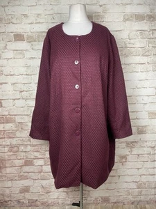Ladies Dark Burgundy Red Smart Jacket Blazer 42” Bust Sz 30 60” Bust Plus - Picture 1 of 11