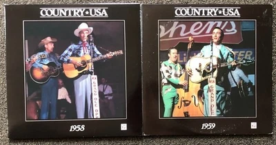 2 x COUNTRY USA 4LP Vinyl LOT 1958 + 1959 TIME LIFE ELVIS PRESLEY George Jones - Image 1 of 4