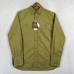 Beams J Crew Hemd Herren Large grün Langarm Knopfleiste Japan Business neu mit Etikett - Bild 1 von 10
