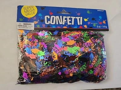 ENORME bolsa de mesa de confeti de fiesta de graduación Amscan tono joya metálico dispersión de 5 oz Foto 1 de 4