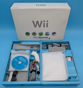 Nintendo Wii Console In Original Box - Wii Sports Bundle - RVL-001 - Tested - Picture 1 of 24