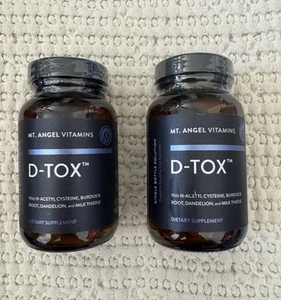 2 bottles Mt. Angel Vitamins D-Tox - Advanced Liver Cleanse & Detox Repair Suppl - Picture 1 of 3