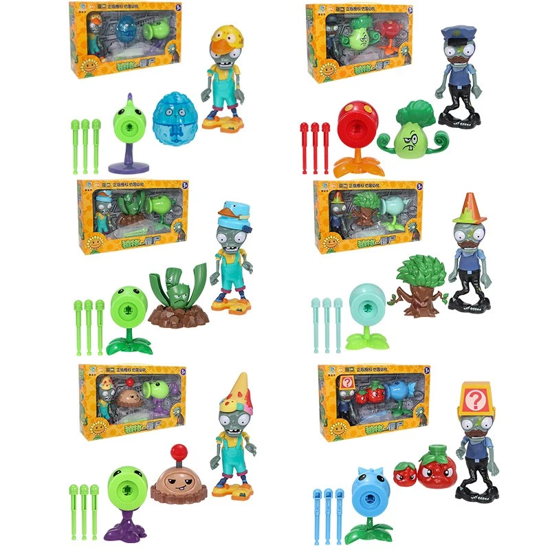 Plantas vs Zombies Figura de Acción Juguetes Set de Regalo Niños Juguete Amine Zombi Figuras Juego Foto 1 de 1