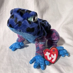 Ty Beanie Baby DART The Frog Vintage Ty Stuffed Plush Animal Toy - Picture 1 of 3
