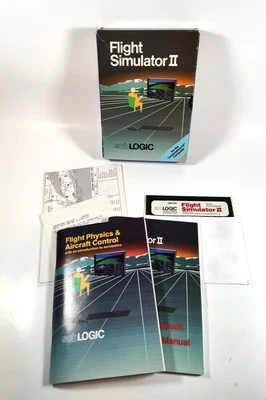 Flight Simulator II Commodore 64 C64 CM-FS2 Game 1983 Artwick SubLogic Tested - Image 1 of 2