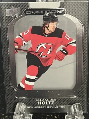 ALEXANDER HOLTZ--ROOKIE--2021-22 UPPER DECK---OVATION----DEVILS---FREE SHIPPING - Image 1 of 2