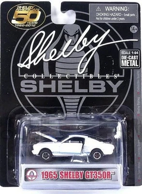 SHELBY Mustang - GT350 - 1965 - white / blue - SC 1:64 - Immagine 1 di 4