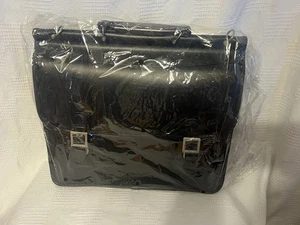 McKLEIN HALSTED Laptop-Aktentasche Messenger-Tasche aus schwarzem Leder mit zwei Fächern - Bild 1 von 24