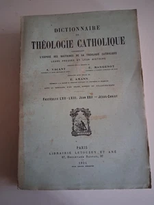 DICTIONNAIRE DE THEOLOGIE CATHOLIQUE  Fasc 62-63 JEAN XXII - JESUS CHRIST - Picture 1 of 1