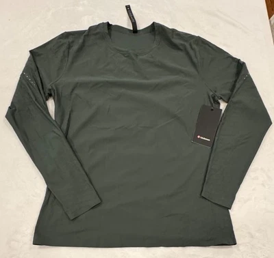 Lululemon SenseKnit Running Long Sleeve Men's XXL SKSR Green Compression Fit - Image 1 of 3