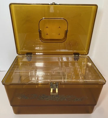 Caja de costura Wilson Wil-Hold bandeja marrón ámbar 123 Foto 1 de 4