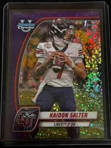2024 Bowman U Chrome Purple Mini-Diamond Refractor /375 Kaidon Salter #111 - Picture 1 of 2