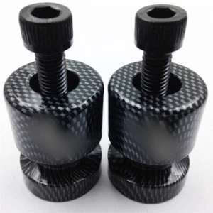 Carbon Swingarm Spools Sliders For Suzuki Gsxr 1300R Hayabusa Bandit B-King 1000 - Picture 1 of 6