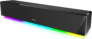 Computer Speakers, 24W Bluetooth Computer Soundbar, 3.5Mm Aux-In Computer Speake - Picture 1 of 6