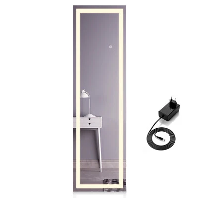 Ganzkörperspiegel LED Standspiegel Touch Ankleidespiegel Spiegel Wandspiegel 150 - Bild 1 von 4