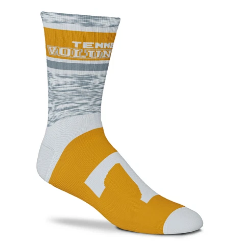 New Tennessee Volunteers Double Deuce Gray Knit Crew Socks Mens Large NCAA Cover