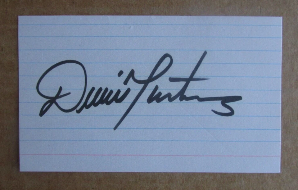 DENNIS MARTINEZ SIGNED AUTOGRAPH 3X5 INDEX CARD 1991 PERFECT GAME MONTREAL EXPOS - Image 1 of 1