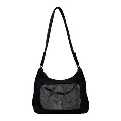 PRADA Fall Winter 1999 Lamb Fur and Wool Shoulder Bag - Image 1 of 4