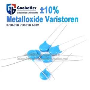 20 Stück Metalloxide Varistoren Werte 7D561K 560V Varistor ROHS ± 10% - Picture 1 of 6