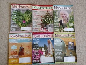 Mary Jane's Farm Magazine Lot of 6 Gardening DIY Recipes Stories 2011 & 2012 - Picture 1 of 1