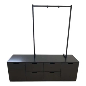 IKEA NORDLI Add-on Clothes Rail in Black | Brand New in Box - Picture 1 of 2