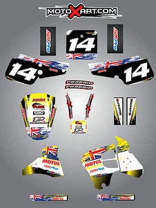 Full Custom Graphic Kit -AUSSIE PRIDE - Suzuki RM 80 / 1995 - 1999 stickers - Picture 1 of 3