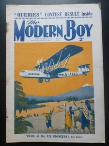 UK Boy’s Paper – THE MODERN BOY Jan 3, 1931 – W E Johns; Captain Justice - Imagen 1 de 7
